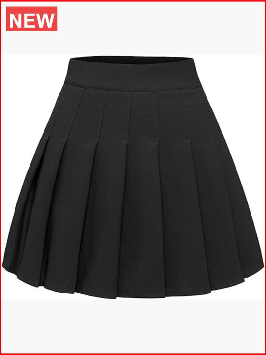 Dresses & Skirts - High Waist Pleated Mini Tennis Skater Skirt with Pockets